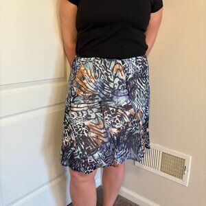 Colorful vintage midi skirt